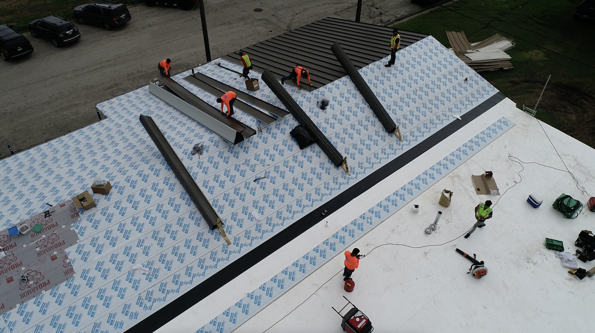 Occupied Building Re-Roofing in Akron, OH